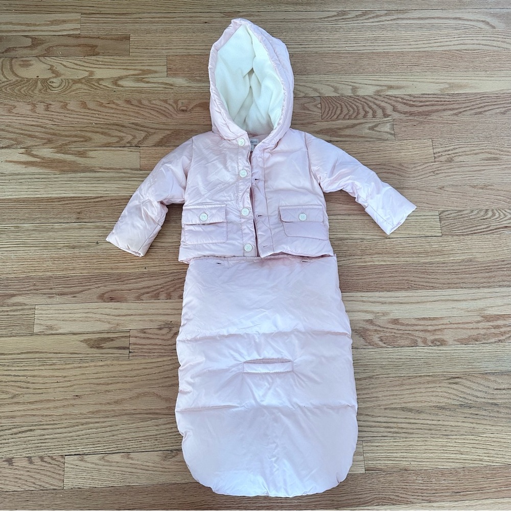 Ralph Lauren Baby Pink Coat And Bunting Attachmemt 6 Months